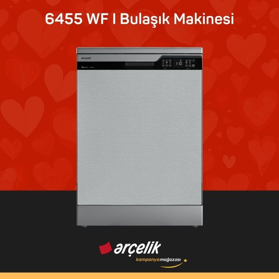 ARÇELİK 6455 WF I Bulaşık Makinesi ( Tüm Türkiye Teslimat )