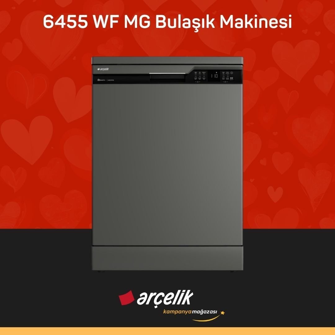 ARÇELİK 6455 WF MG Bulaşık Makinesi ( Tüm Türkiye Teslimat )