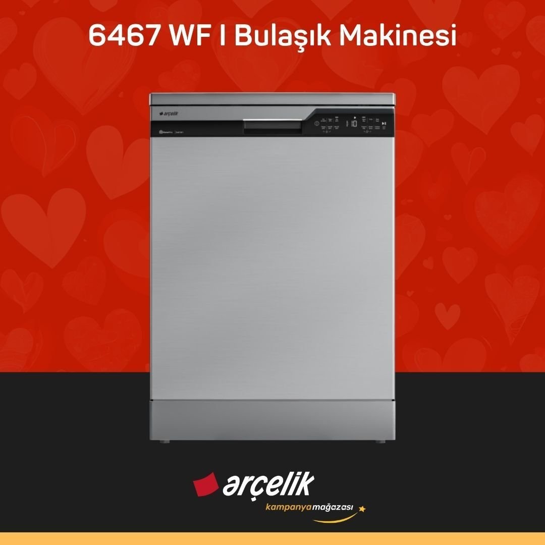 ARÇELİK 6467 WF I Bulaşık Makinesi ( Tüm Türkiye Teslimat )