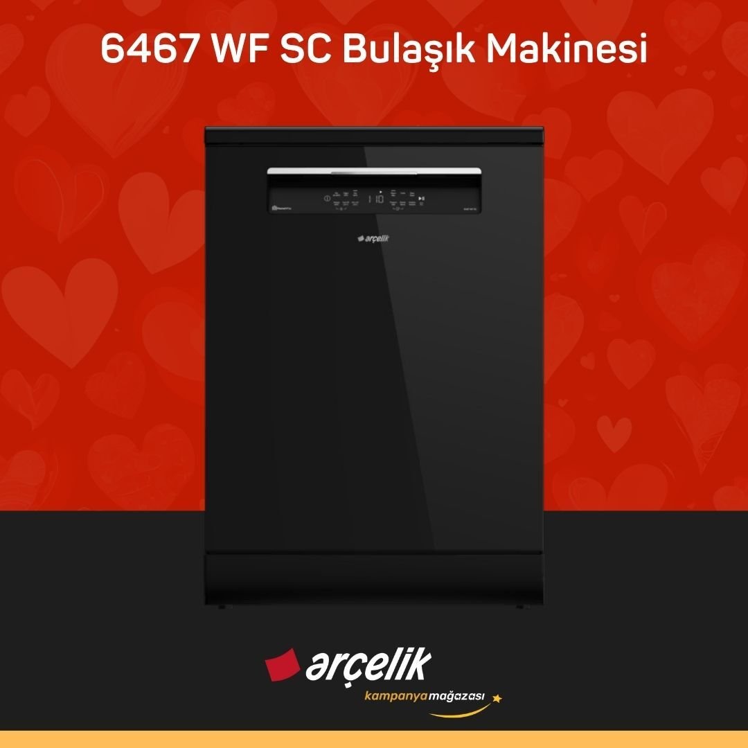 ARÇELİK 6467 WF SC Bulaşık Makinesi ( Tüm Türkiye Teslimat )