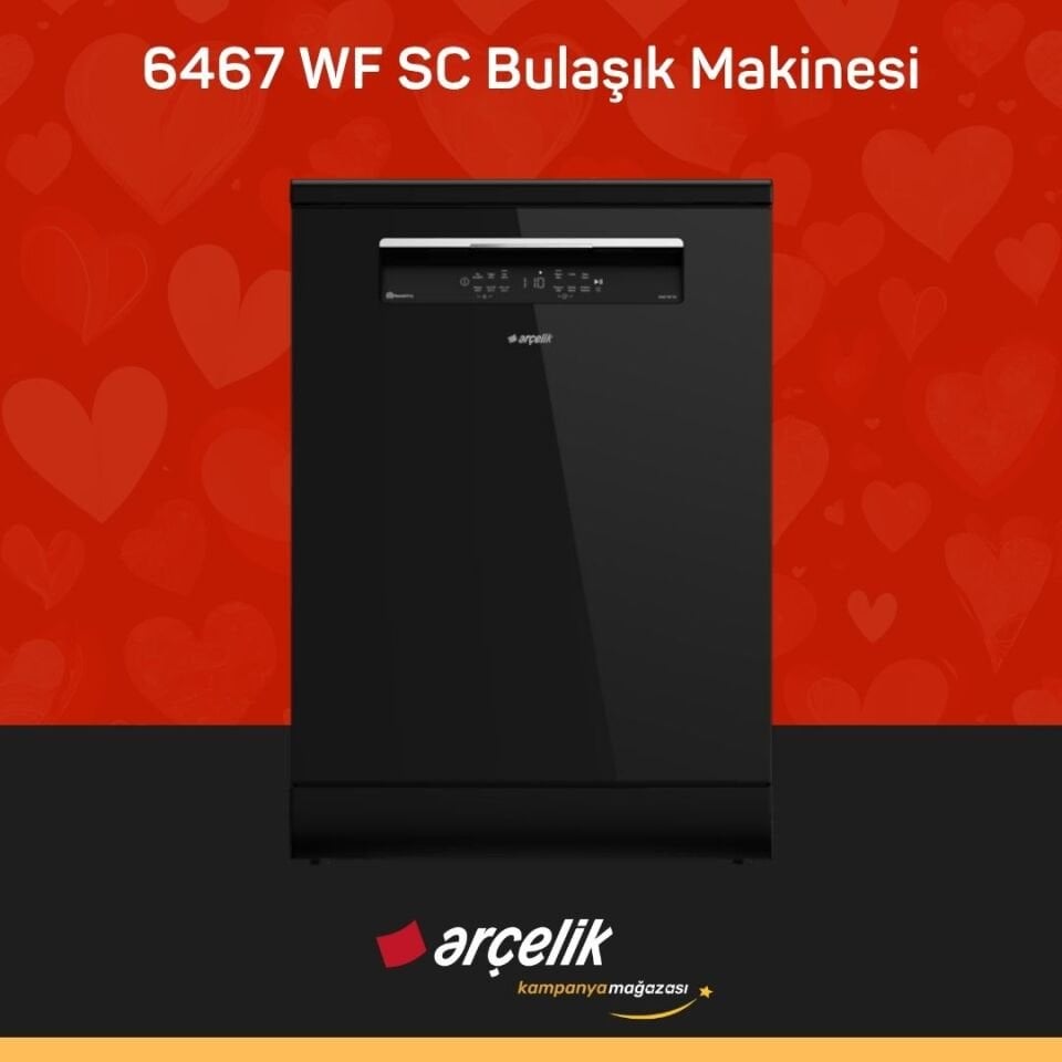 ARÇELİK 6467 WF SC Bulaşık Makinesi ( Tüm Türkiye Teslimat )