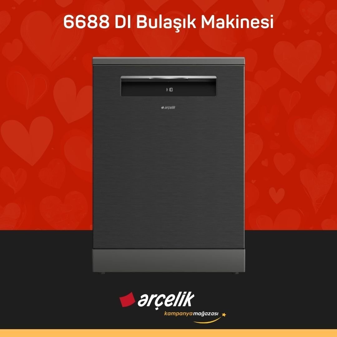 ARÇELİK 6688 DI Bulaşık Makinesi ( Tüm Türkiye Teslimat )