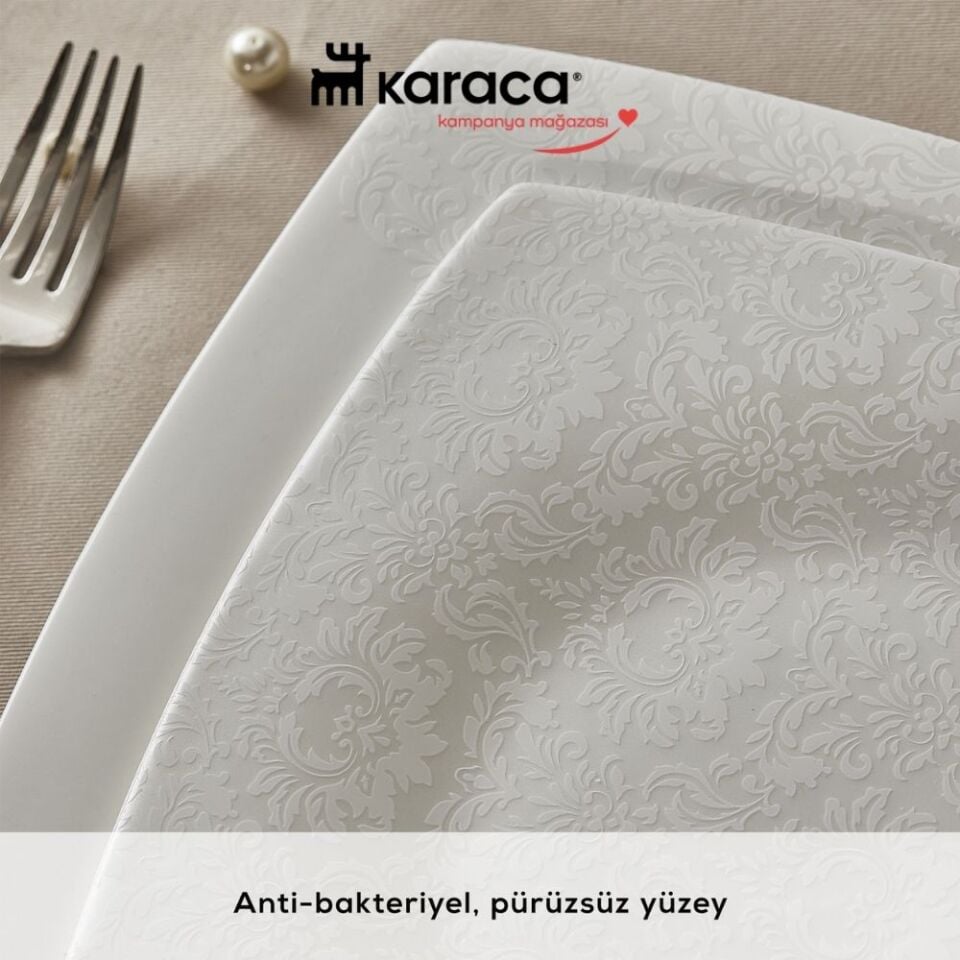 Karaca Fine Pearl Helen 62 Parça 12 Kişilik Yemek Takımı