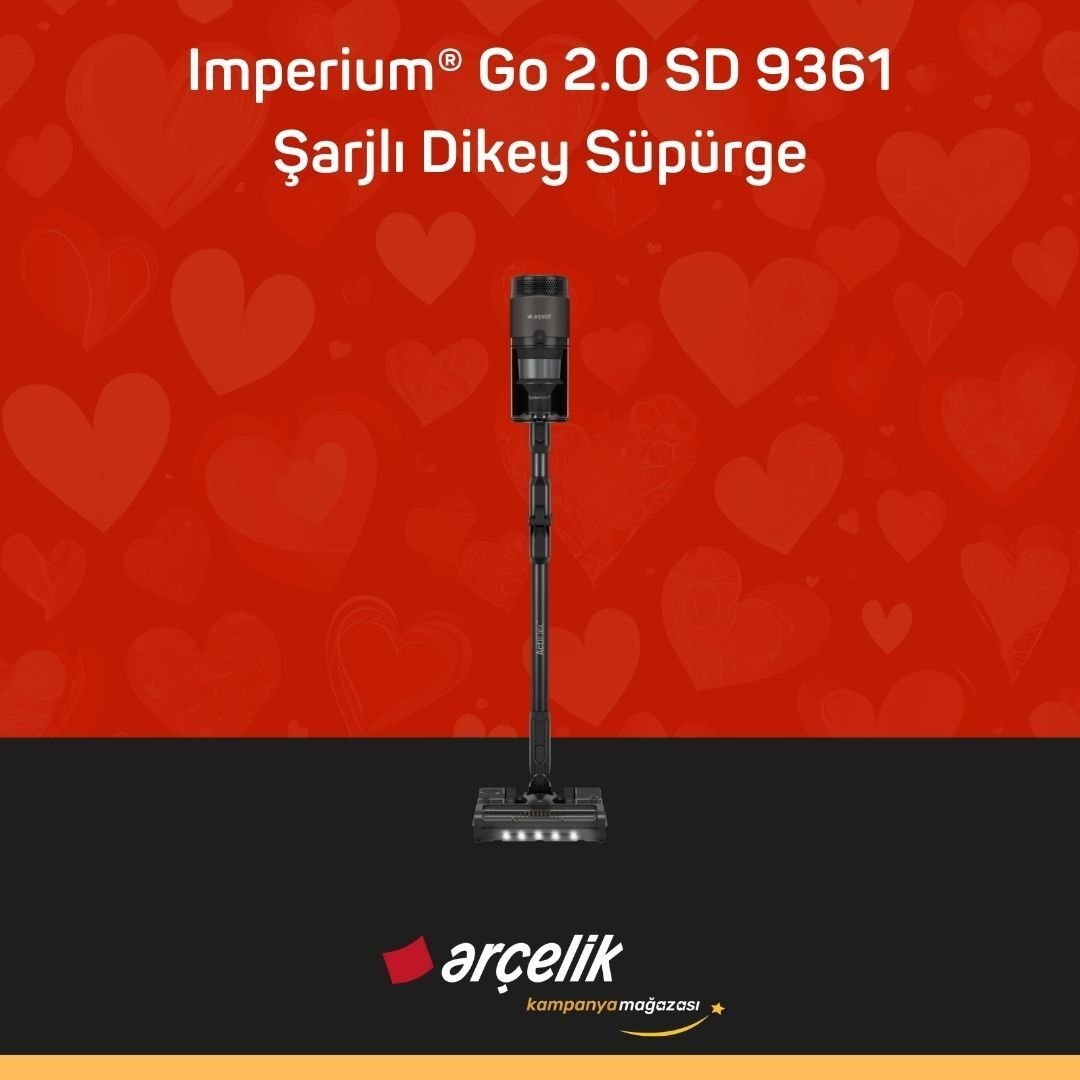 ARÇELİK Imperium® Go 2.0 SD 9361 Şarjlı Dikey Süpürge