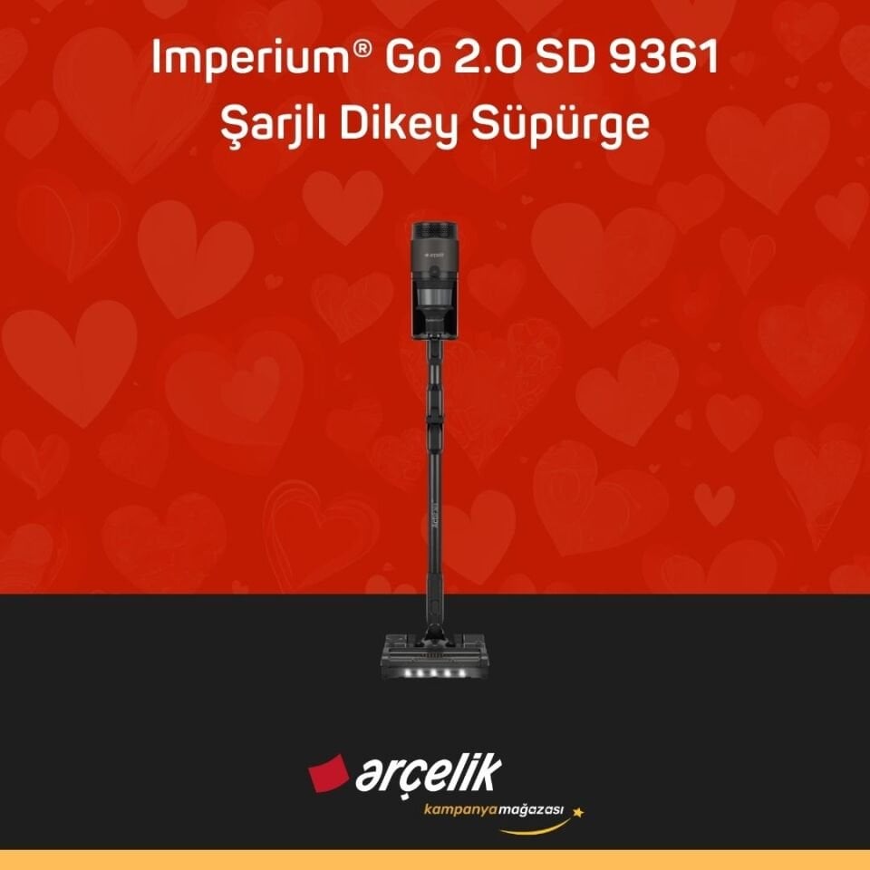 ARÇELİK Imperium® Go 2.0 SD 9361 Şarjlı Dikey Süpürge