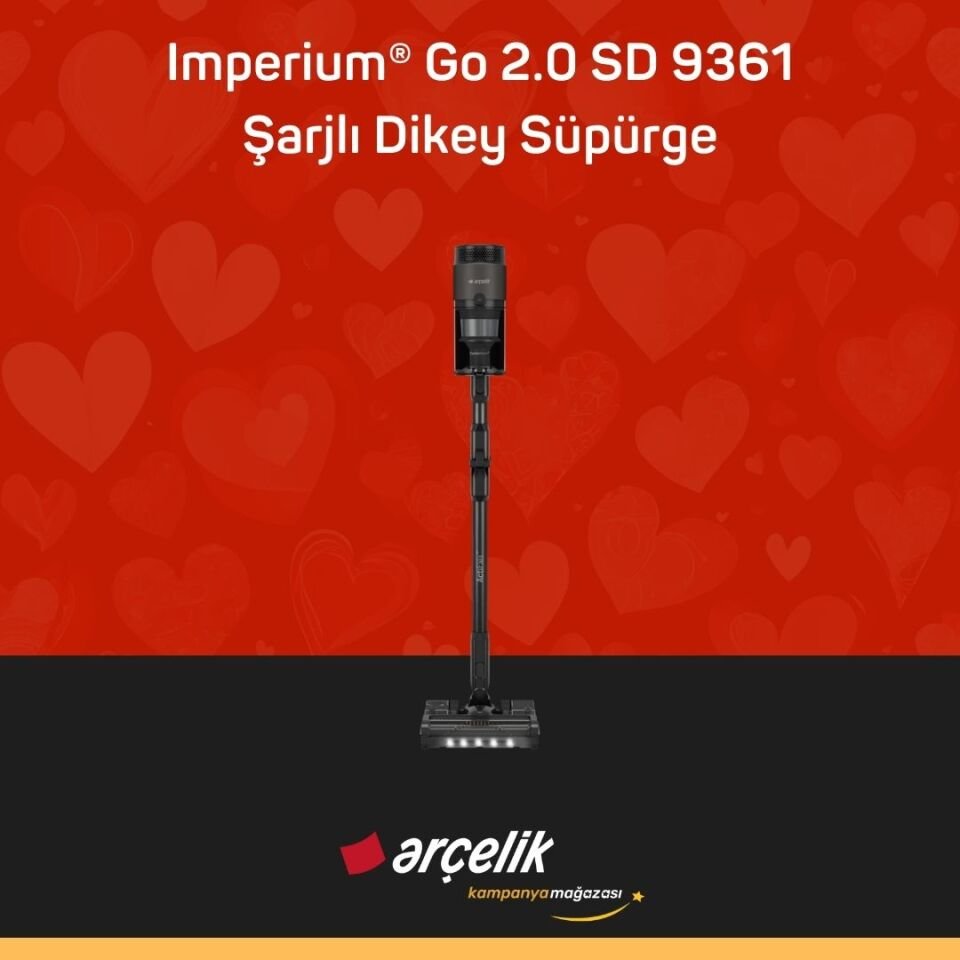 ARÇELİK Imperium® Go 2.0 SD 9361 Şarjlı Dikey Süpürge