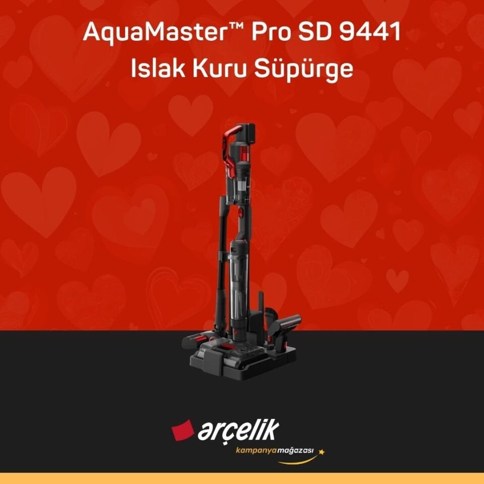ARÇELİK AquaMaster™ Pro SD 9441 Islak Kuru Süpürge