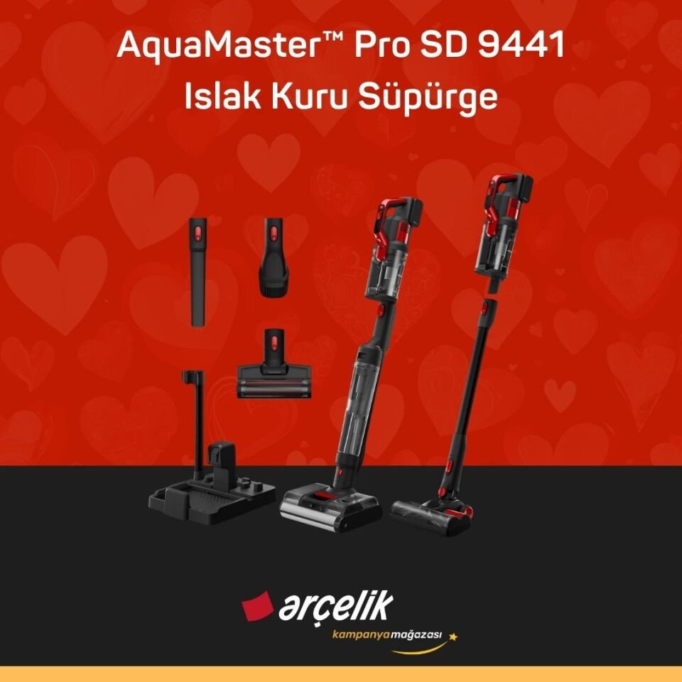 ARÇELİK AquaMaster™ Pro SD 9441 Islak Kuru Süpürge