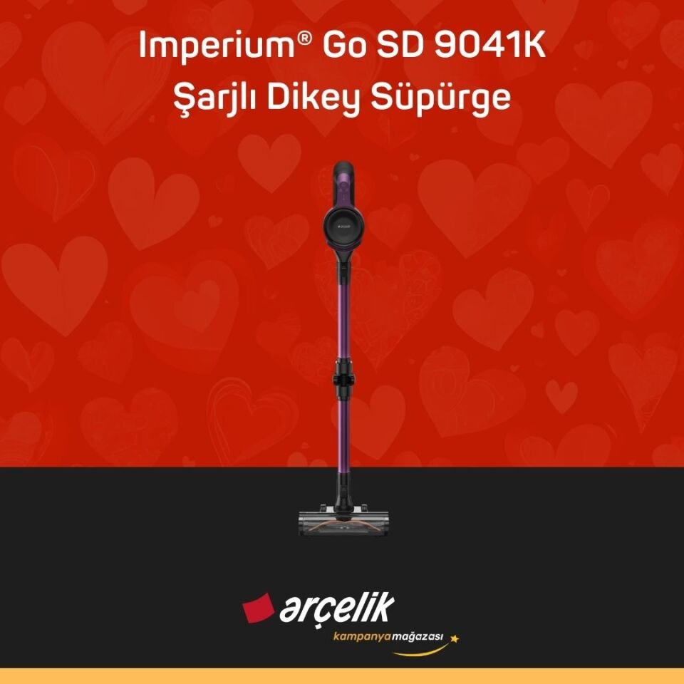 ARÇELİK Imperium® Go SD 9041K Şarjlı Dik Süpürge Şarjlı Dikey Süpürge