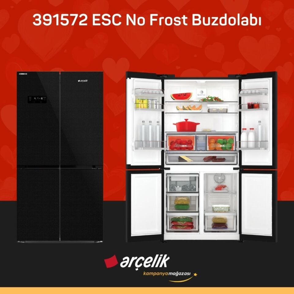 ARÇELİK 391572 ESC Gardırop Tipi Buzdolabı