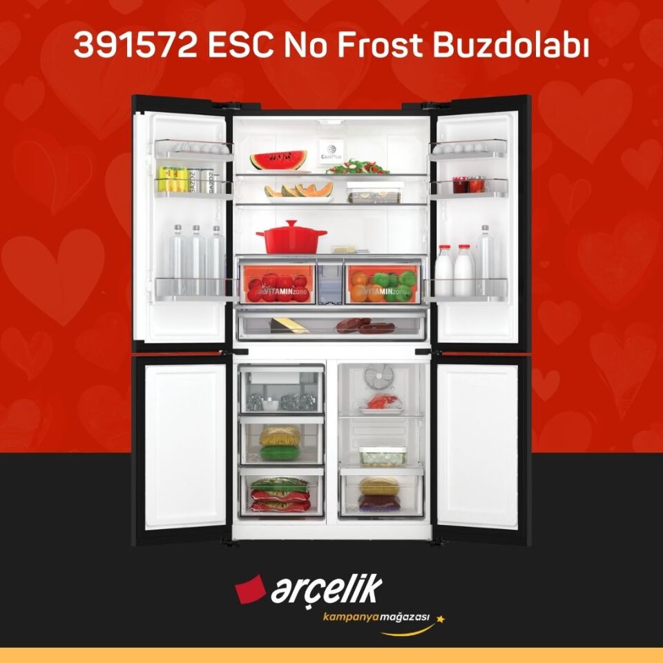 ARÇELİK 391572 ESC Gardırop Tipi Buzdolabı