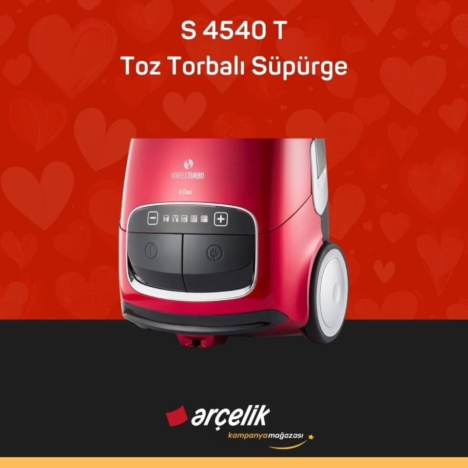 ARÇELİK S 4540 T Toz Torbalı Süpürge