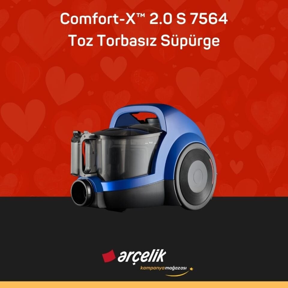 ARÇELİK Comfort-X™ 2.0 S 7564 Toz Torbasız Süpürge