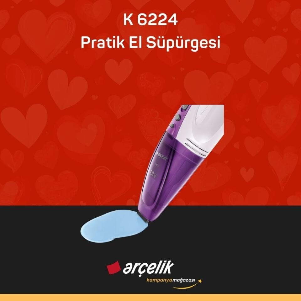 ARÇELİK K 6224 Pratik El Süpürgesi