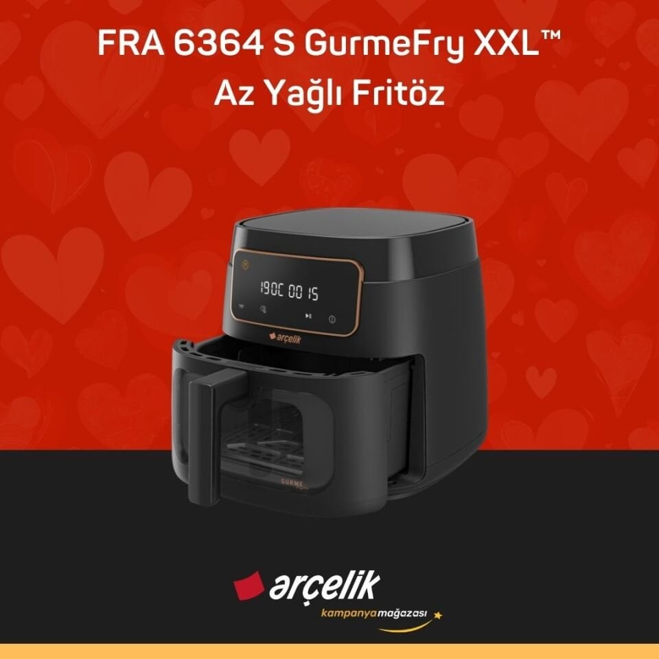 ARÇELİK FRA 6364 S GurmeFry XXL™️ Az Yağlı Fritöz