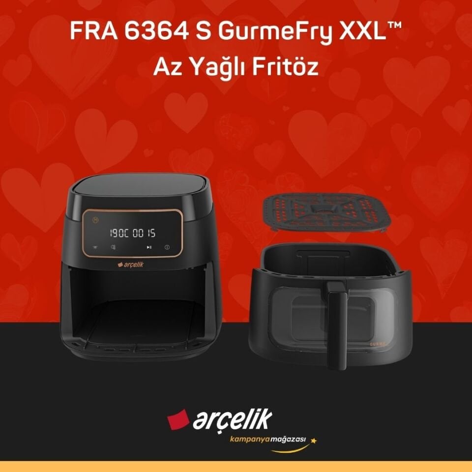 ARÇELİK FRA 6364 S GurmeFry XXL™️ Az Yağlı Fritöz