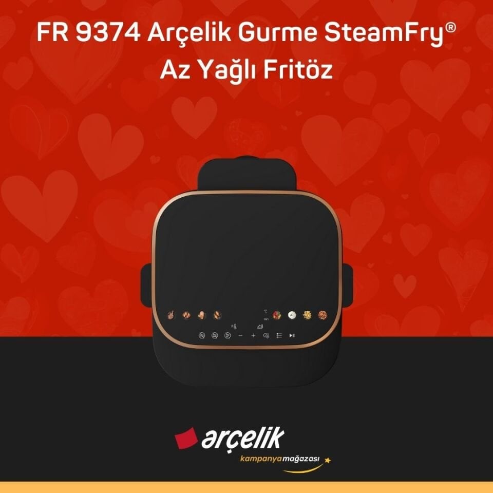 ARÇELİK FR 9374 Arçelik Gurme SteamFry® Az Yağlı Fritöz