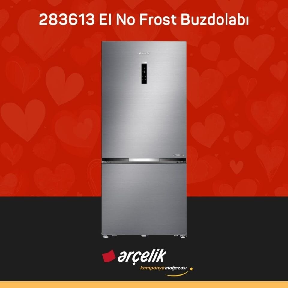 ARÇELİK 283613 EI Alttan Donduruculu Buzdolabı