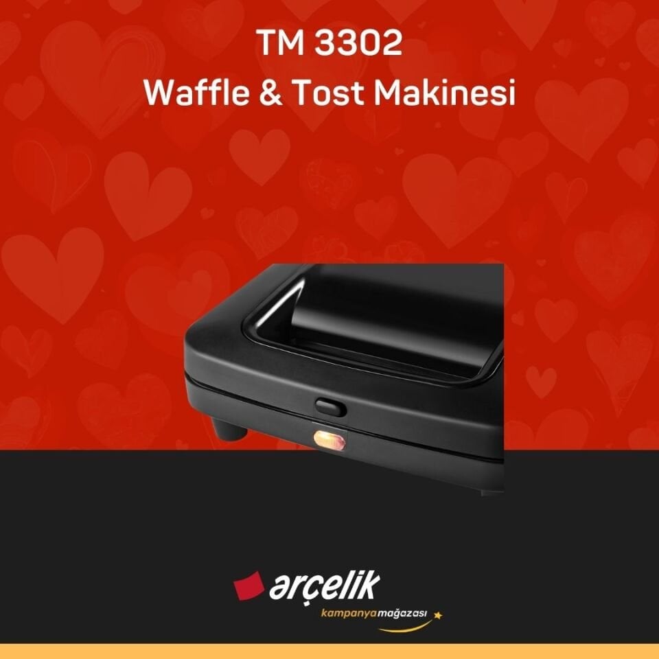 ARÇELİK TM 3302 Waffle & Tost Makinesi