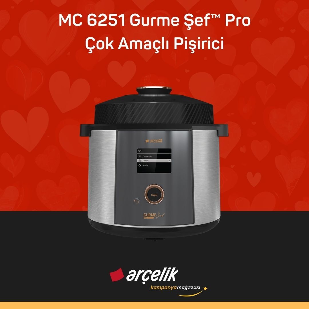 ARÇELİK MC 6251 Gurme Şef™ Pro Çok Amaçlı Pişirici