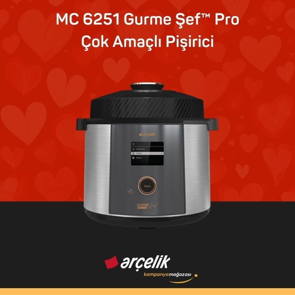 ARÇELİK MC 6251 Gurme Şef™ Pro Çok Amaçlı Pişirici