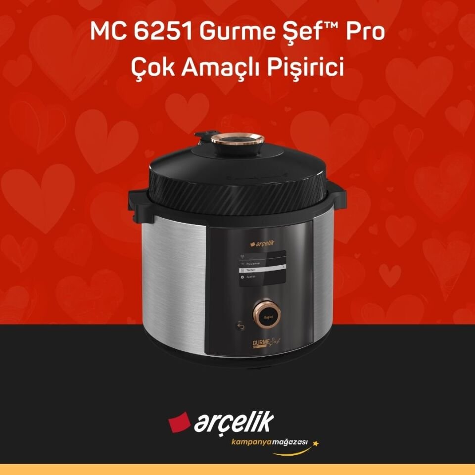 ARÇELİK MC 6251 Gurme Şef™ Pro Çok Amaçlı Pişirici