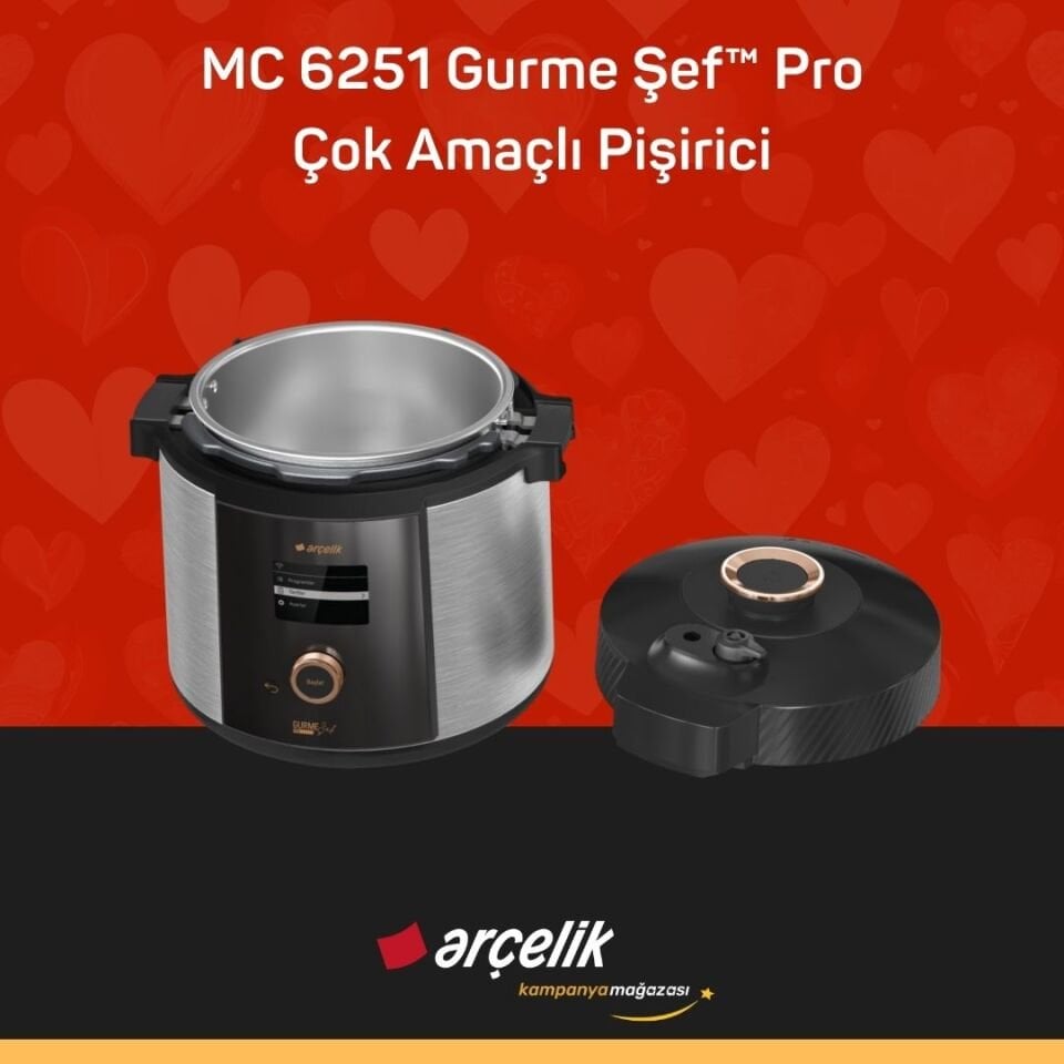ARÇELİK MC 6251 Gurme Şef™ Pro Çok Amaçlı Pişirici