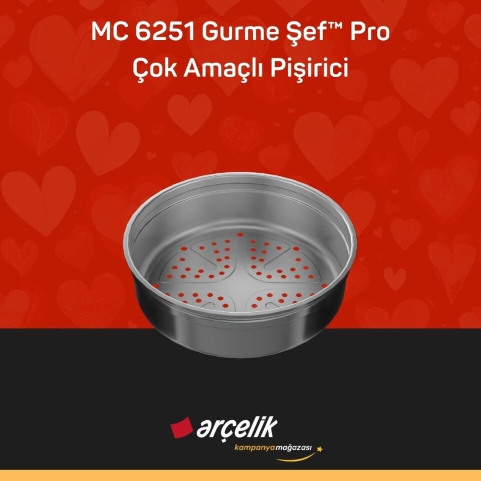 ARÇELİK MC 6251 Gurme Şef™ Pro Çok Amaçlı Pişirici