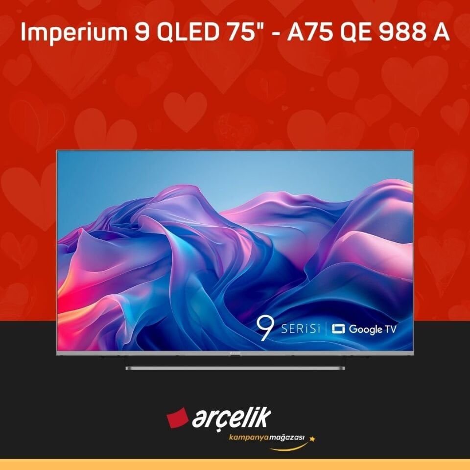 ARÇELİK Imperium 9 QLED 120Hz 75'' 4K UHD Google TV - A75 QE 988 A