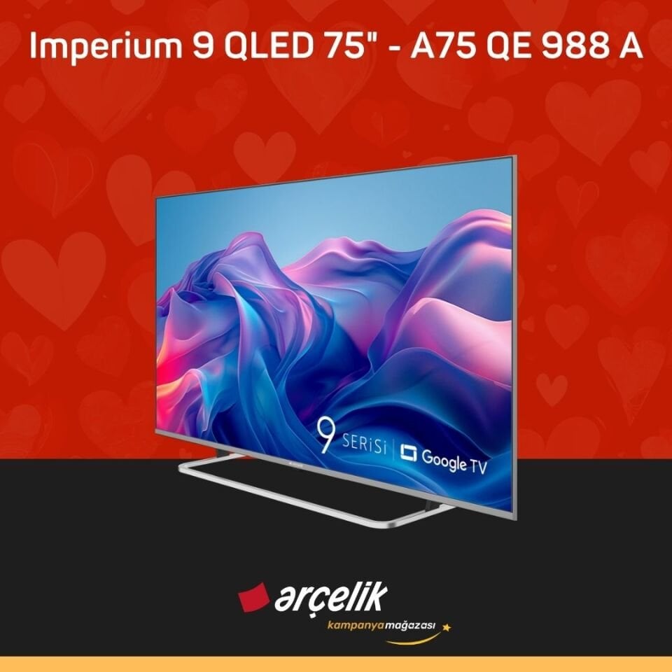 ARÇELİK Imperium 9 QLED 120Hz 75'' 4K UHD Google TV - A75 QE 988 A