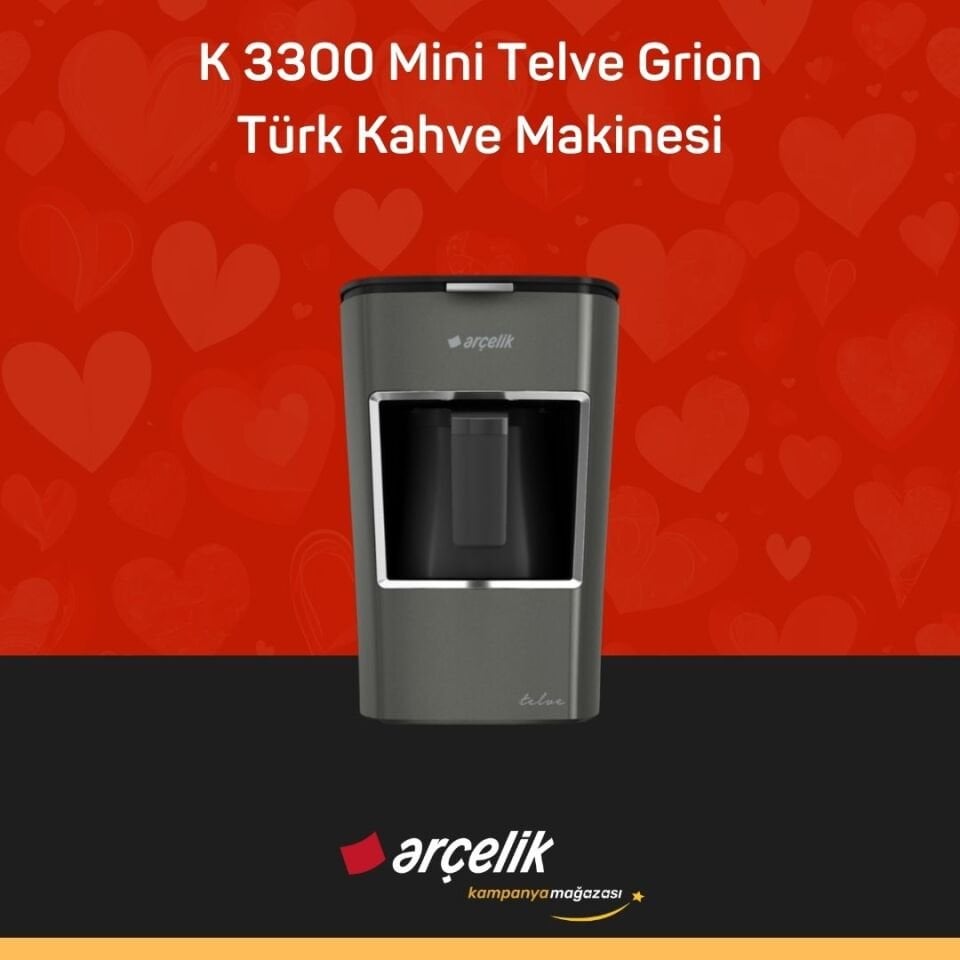 ARÇELİK K 3300 Mini Telve Grion Türk Kahve Makinesi