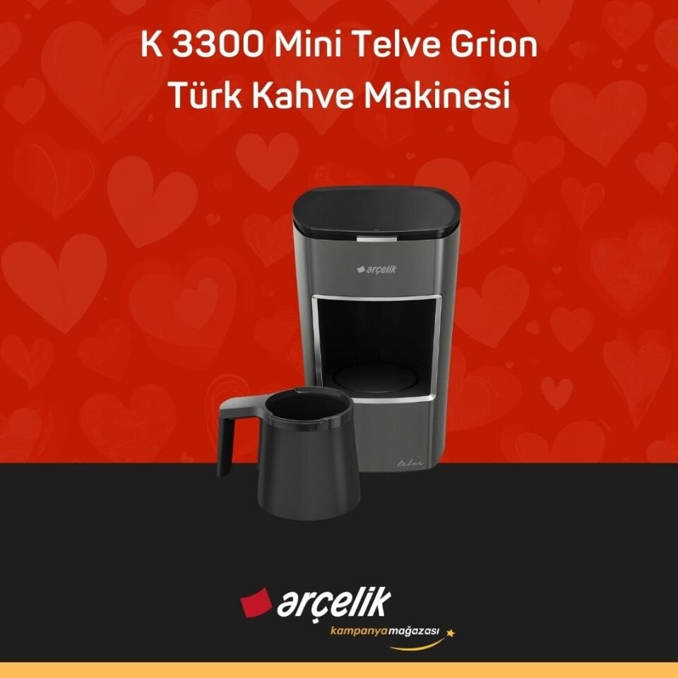 ARÇELİK K 3300 Mini Telve Grion Türk Kahve Makinesi
