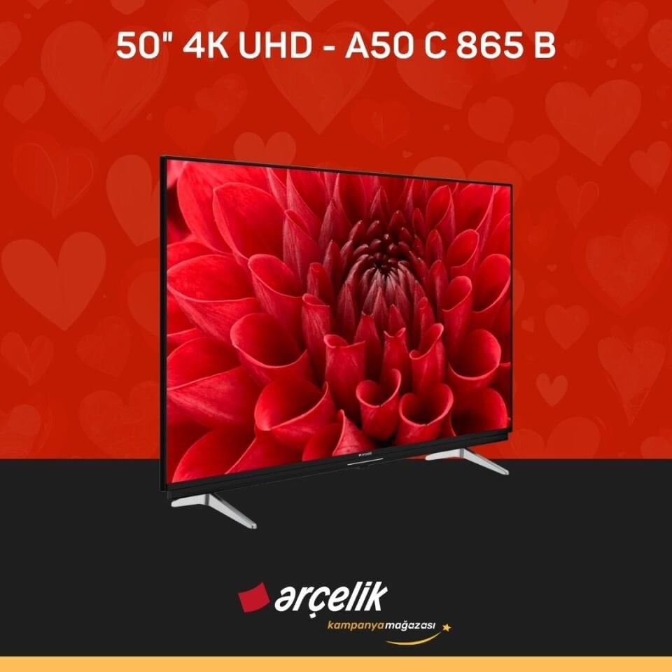 ARÇELİK 8 Serisi A50 C 865 B Smart TV