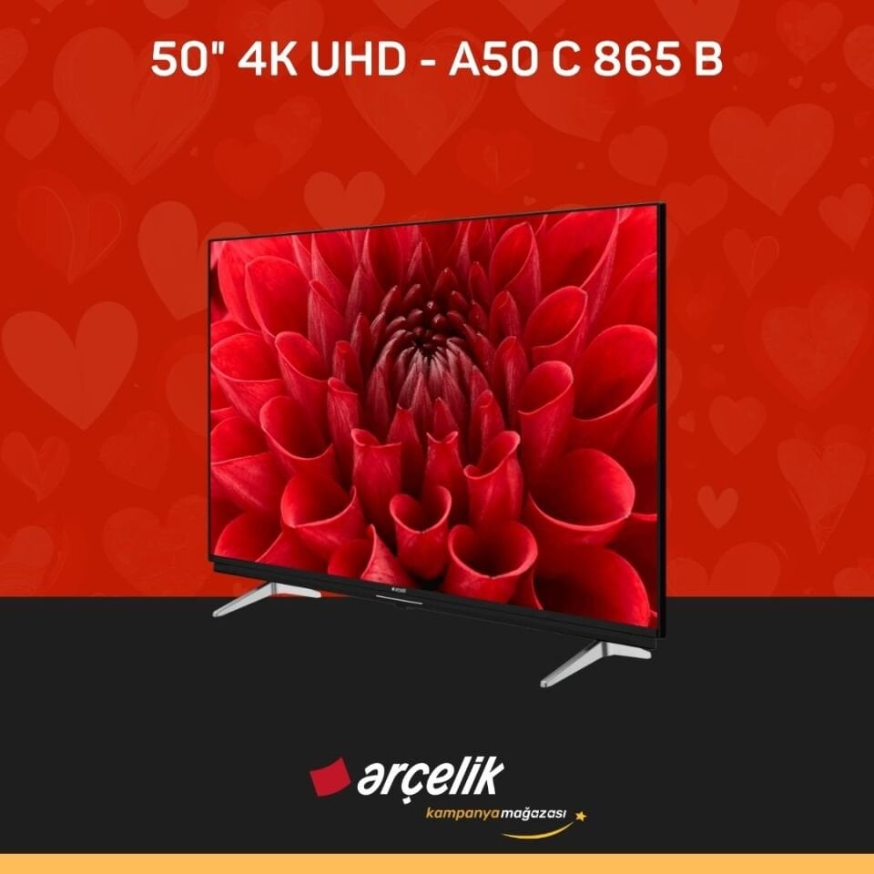 ARÇELİK 8 Serisi A50 C 865 B Smart TV