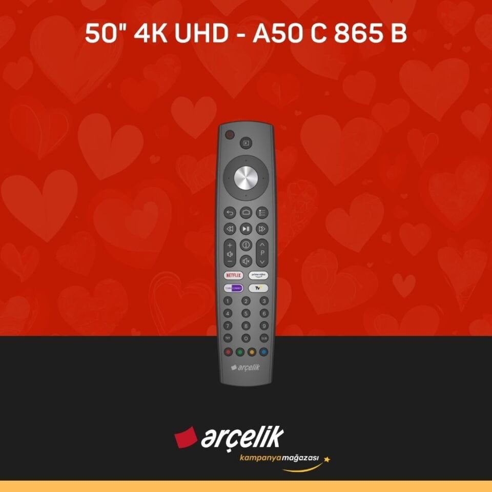 ARÇELİK 8 Serisi A50 C 865 B Smart TV