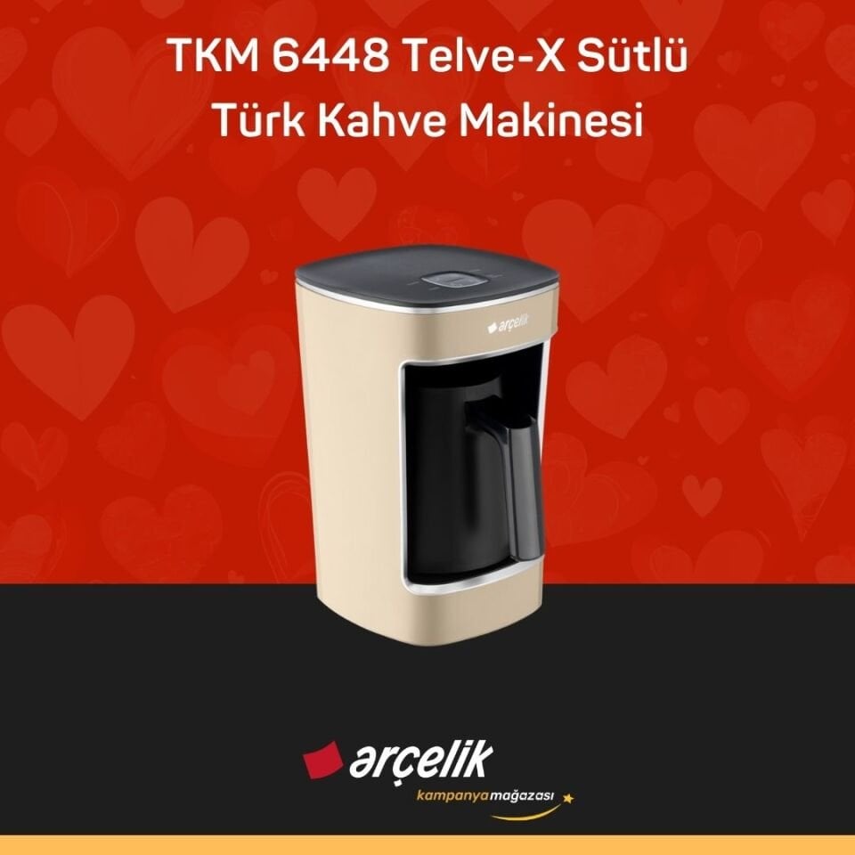 ARÇELİK TKM 6448 Telve-X Sütlü Türk Kahve Makinesi
