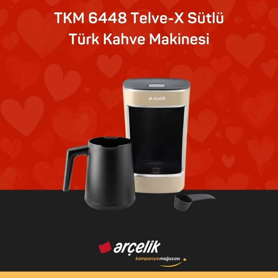 ARÇELİK TKM 6448 Telve-X Sütlü Türk Kahve Makinesi