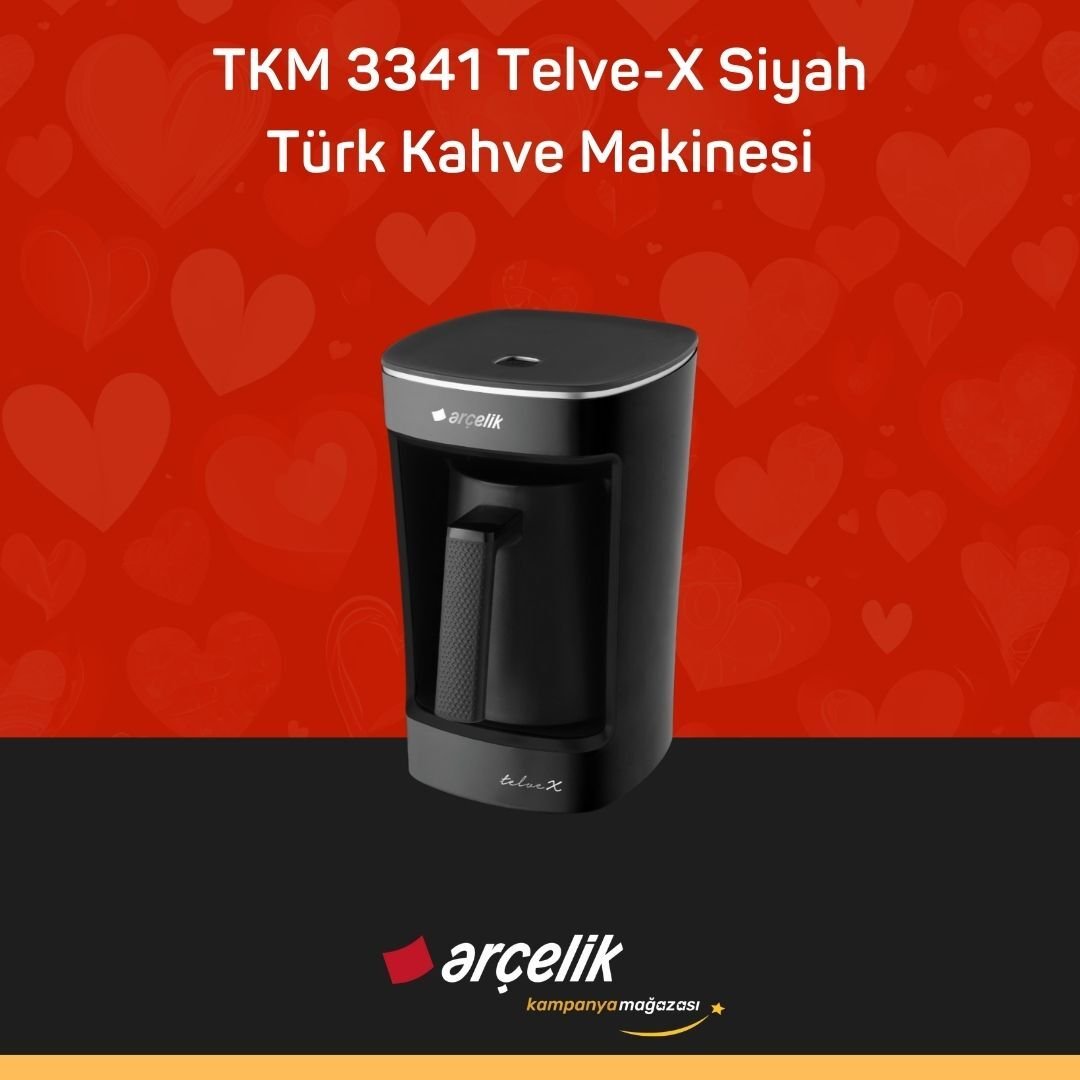 ARÇELİK TKM 3341 Telve-X Siyah Türk Kahve Makinesi
