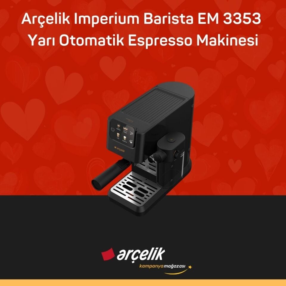 ARÇELİK Imperium Barista EM 3353 Yarı Otomatik Espresso Makinesi