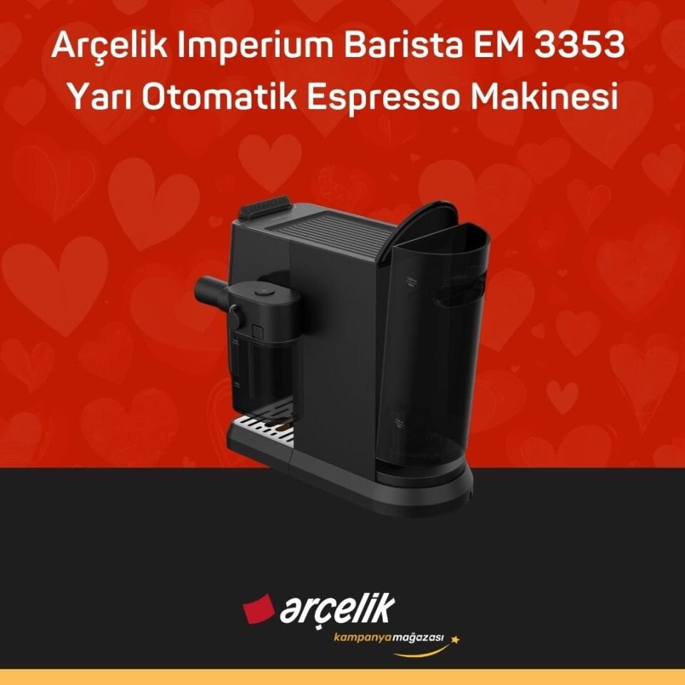 ARÇELİK Imperium Barista EM 3353 Yarı Otomatik Espresso Makinesi