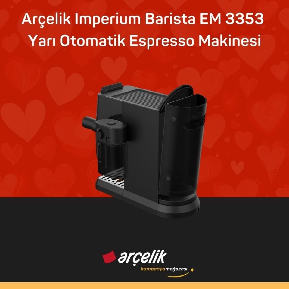 ARÇELİK Imperium Barista EM 3353 Yarı Otomatik Espresso Makinesi