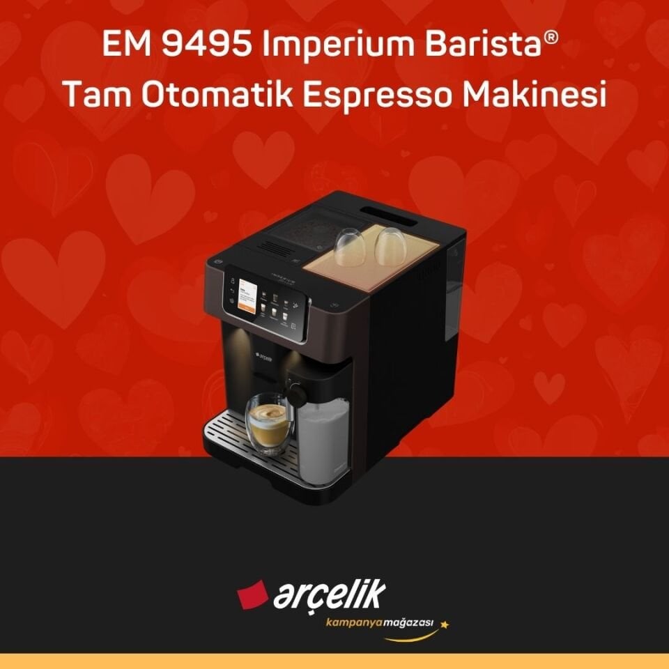 ARÇELİK EM 9495 Imperium Barista® Tam Otomatik Espresso Makinesi