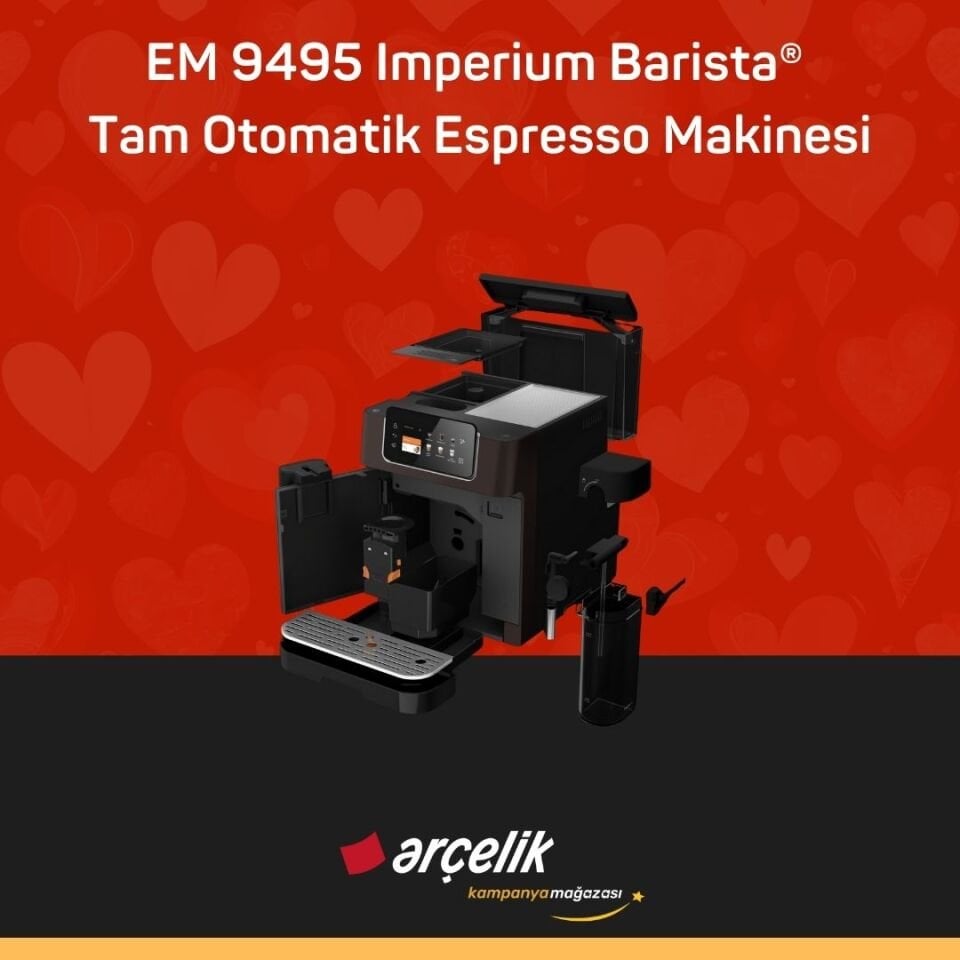 ARÇELİK EM 9495 Imperium Barista® Tam Otomatik Espresso Makinesi