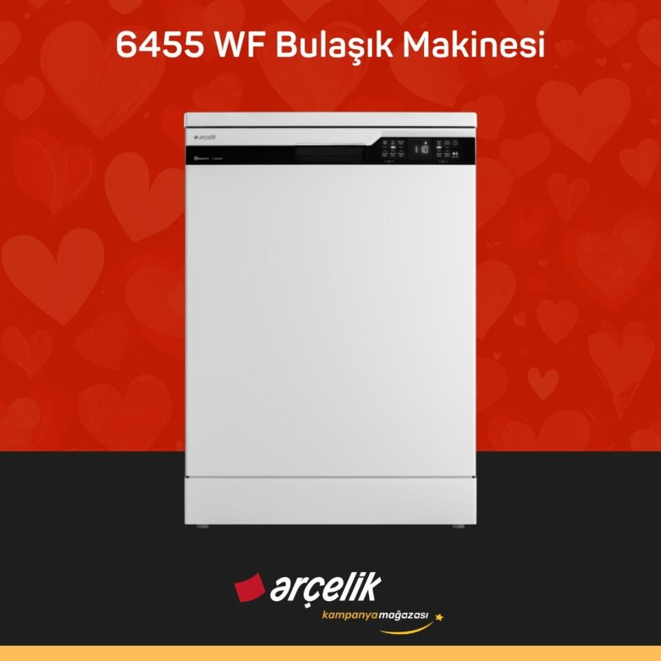 ARÇELİK 6455 WF Bulaşık Makinesi