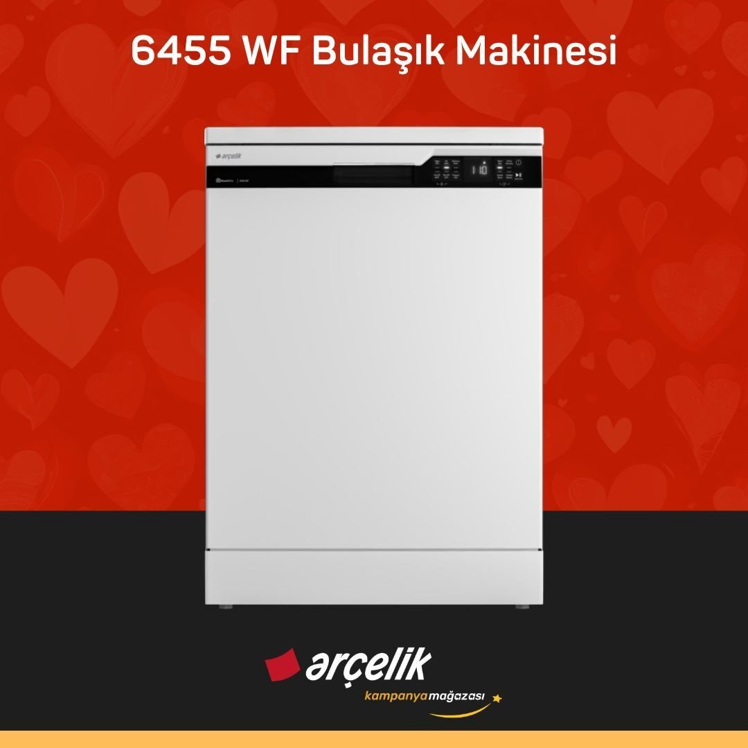 ARÇELİK 6455 WF Bulaşık Makinesi