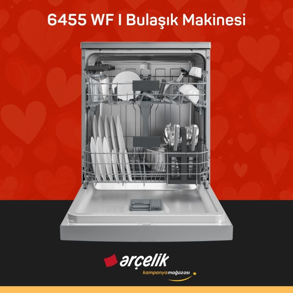 ARÇELİK 6455 WF I Bulaşık Makinesi