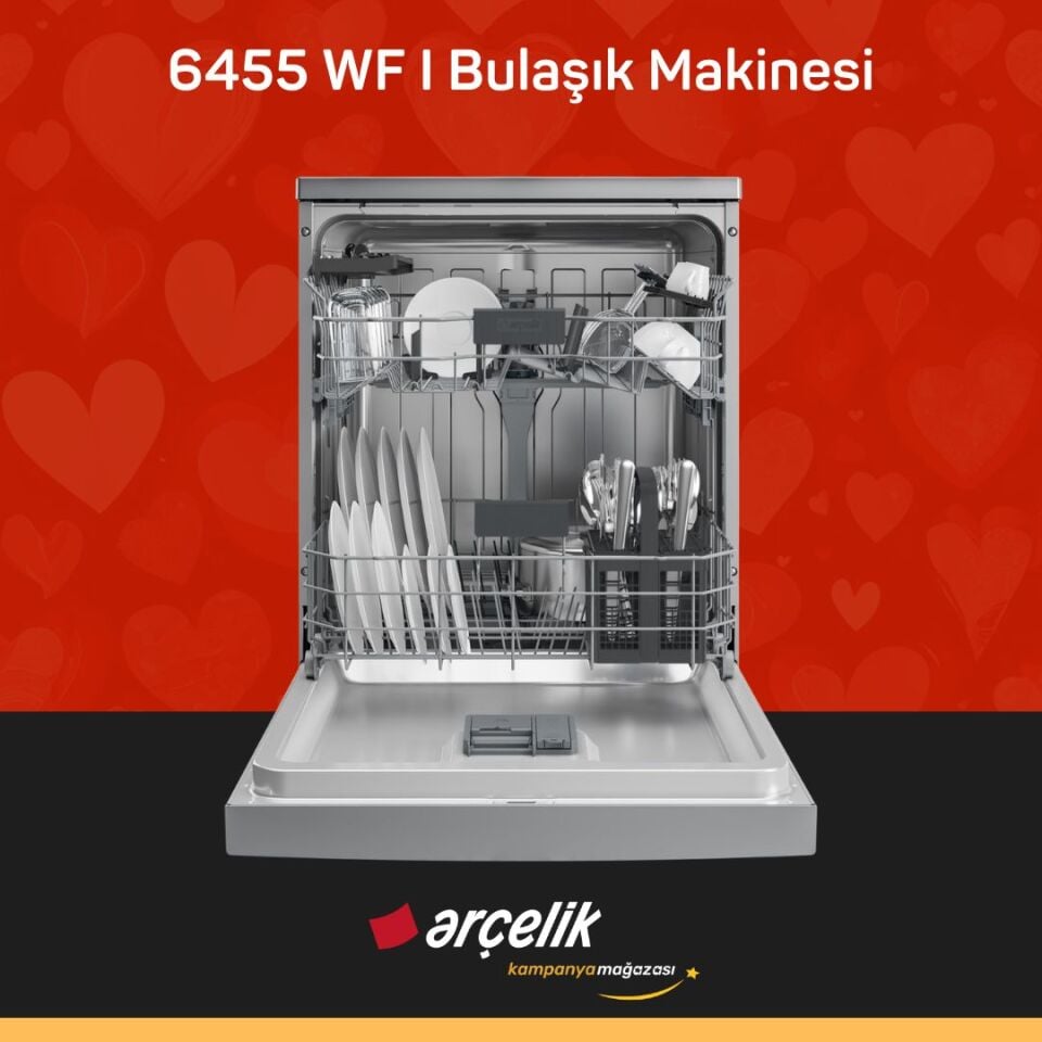 ARÇELİK 6455 WF I Bulaşık Makinesi