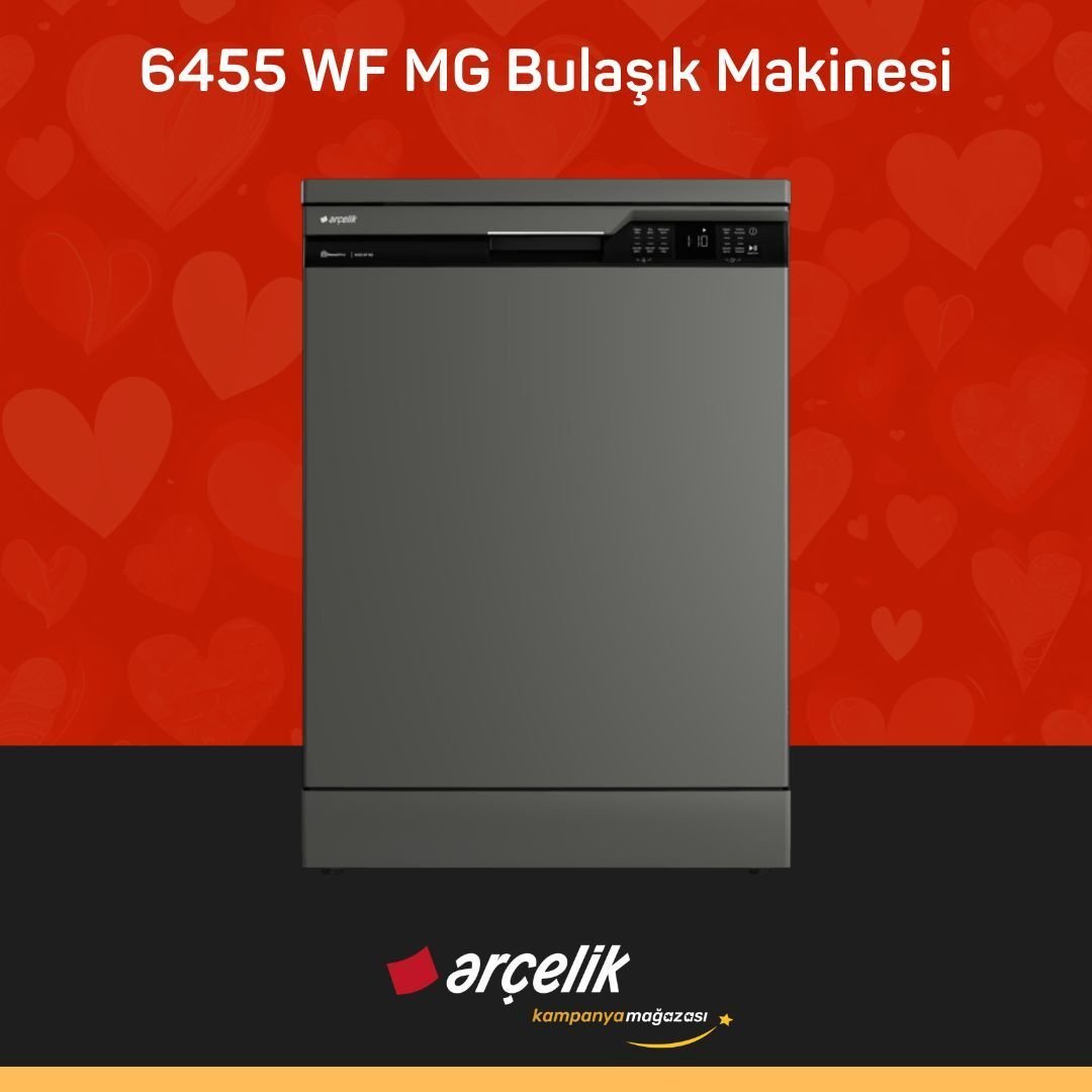 ARÇELİK 6455 WF MG Bulaşık Makinesi