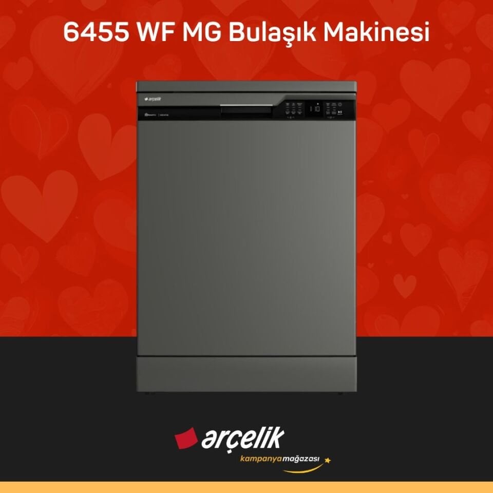 ARÇELİK 6455 WF MG Bulaşık Makinesi