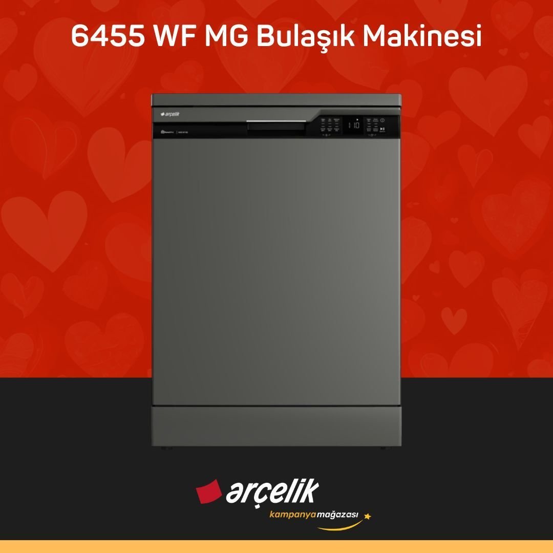 ARÇELİK 6455 WF MG Bulaşık Makinesi